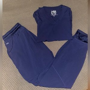 BARCO navy blue scrub set